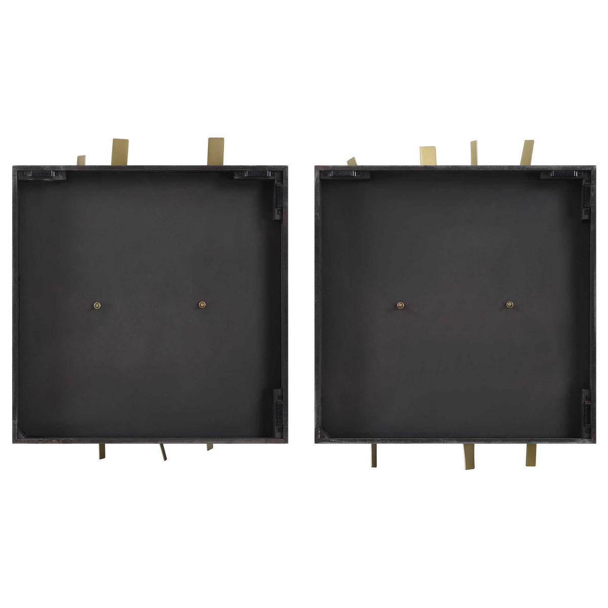 Crosshatch Metal Wall Decor Set/2