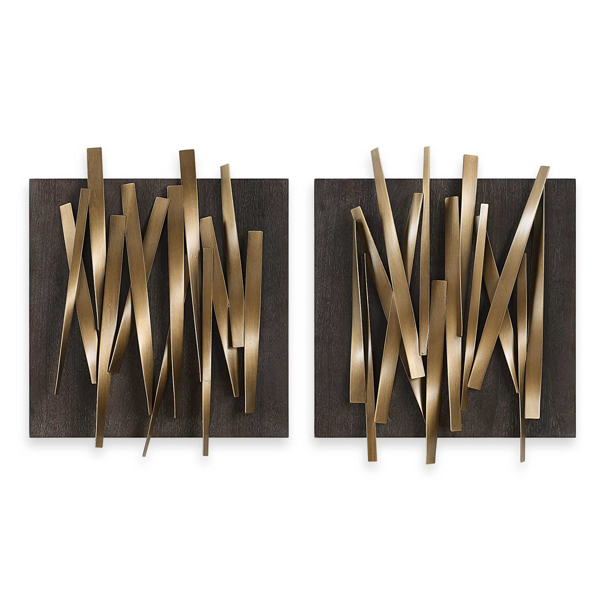 Crosshatch Metal Wall Decor Set/2