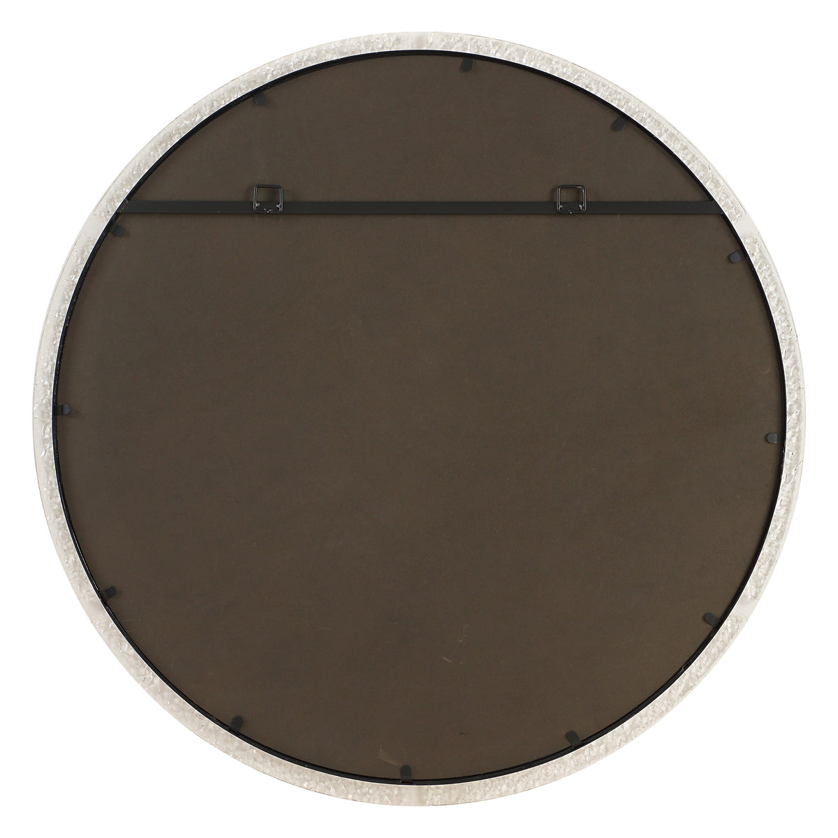 Crystalline Round Mirror