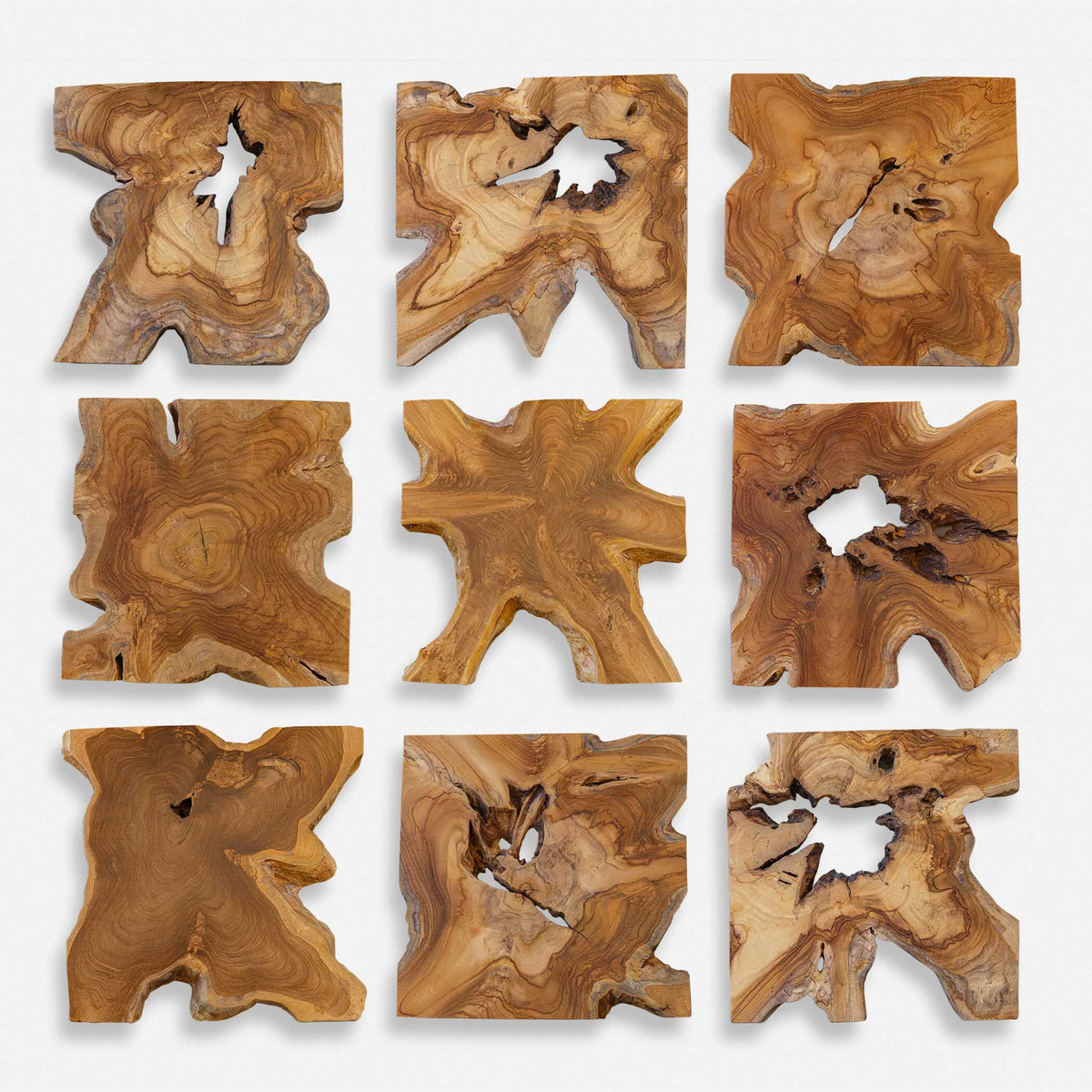 Talia Wood Wall Decor Set/9