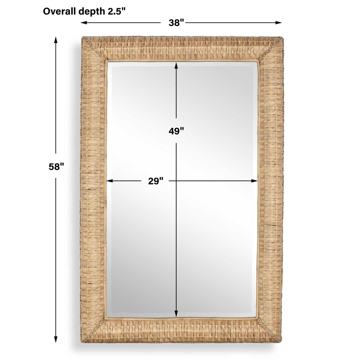 Twisted Seagrass Large Mirror