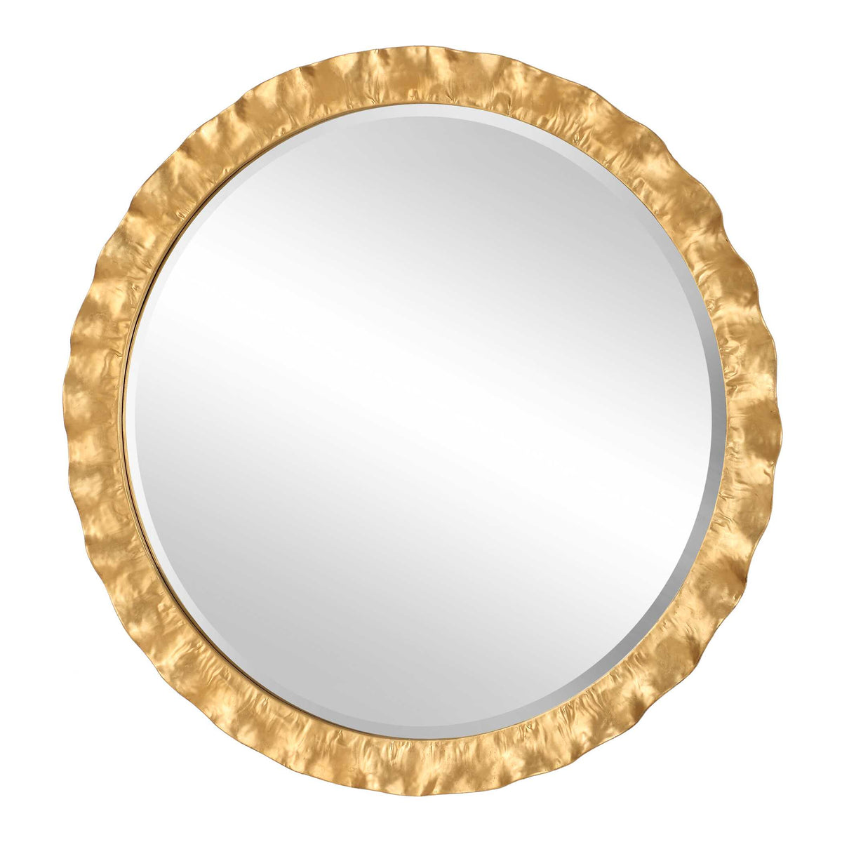 Haya Round Gold Mirror