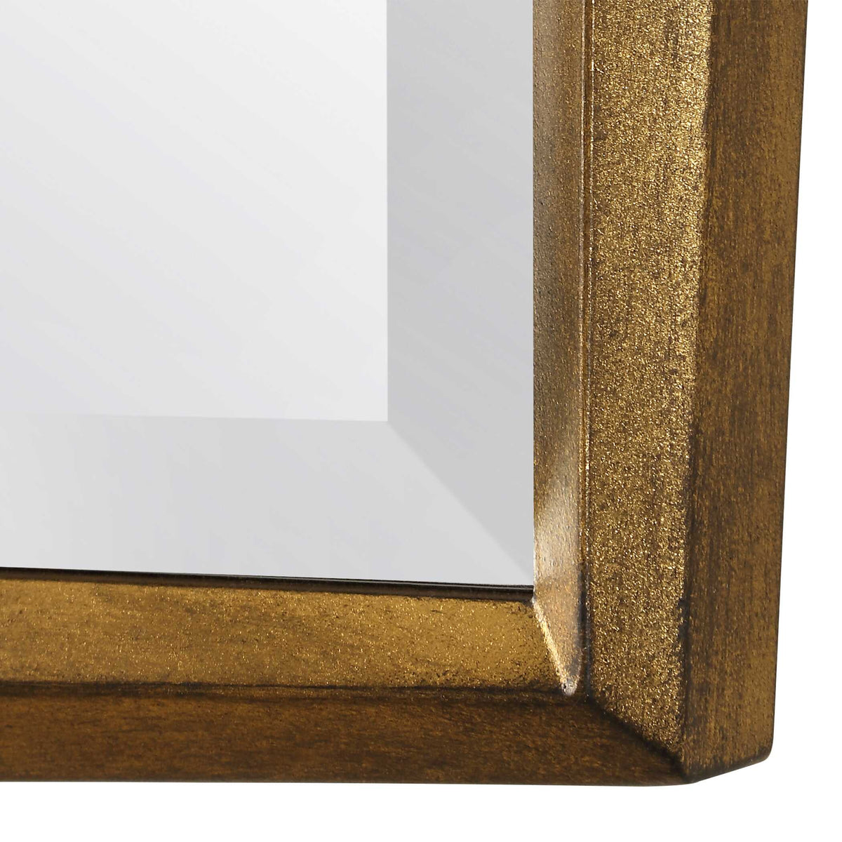On Point Square Gold Mirror