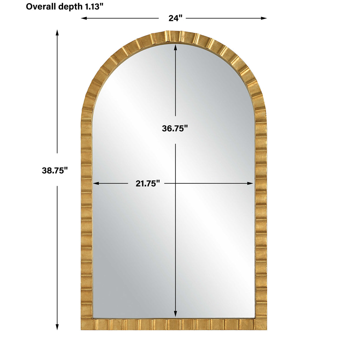 Dandridge Gold Arch Mirror