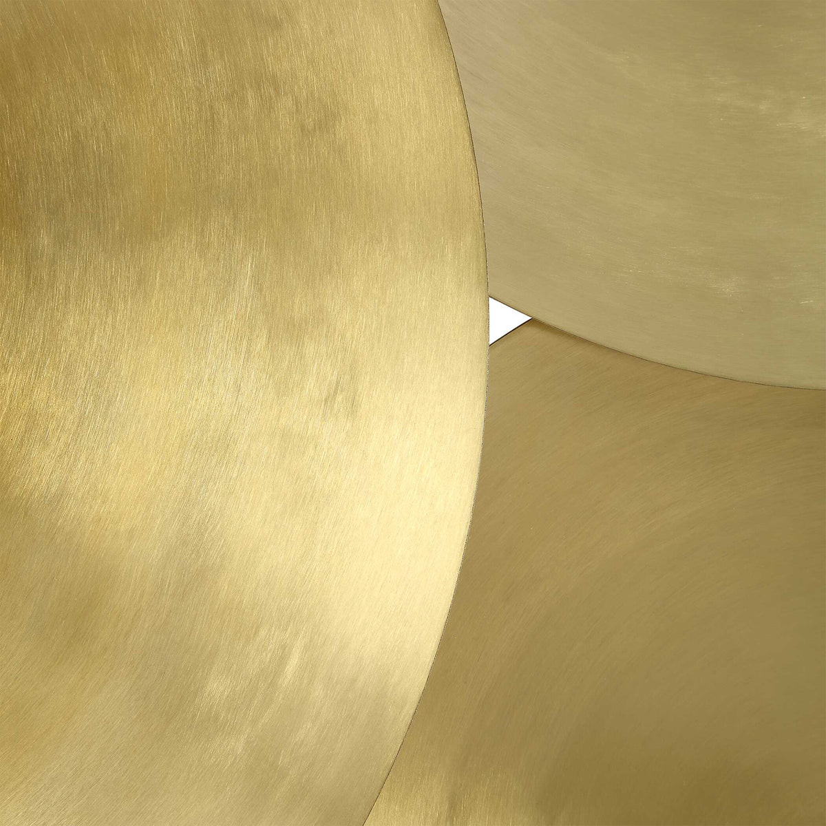 Cymbalic Round Brass Wall Art Set/3