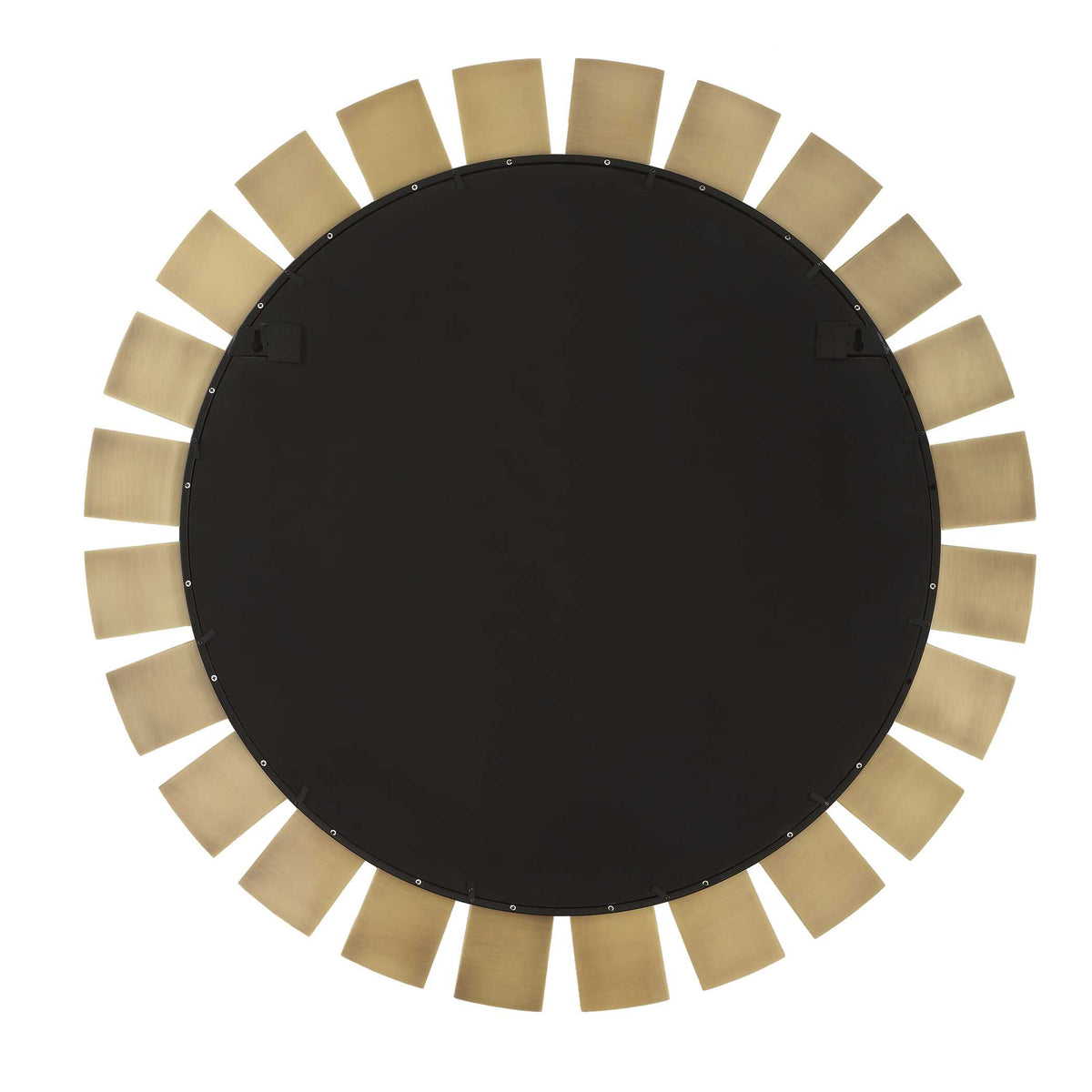 Toluca Round Brass Mirror