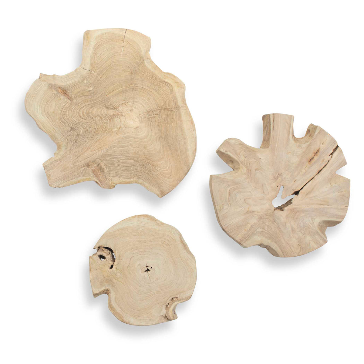 Kalani Wood Outdoor Wall Art Set/3