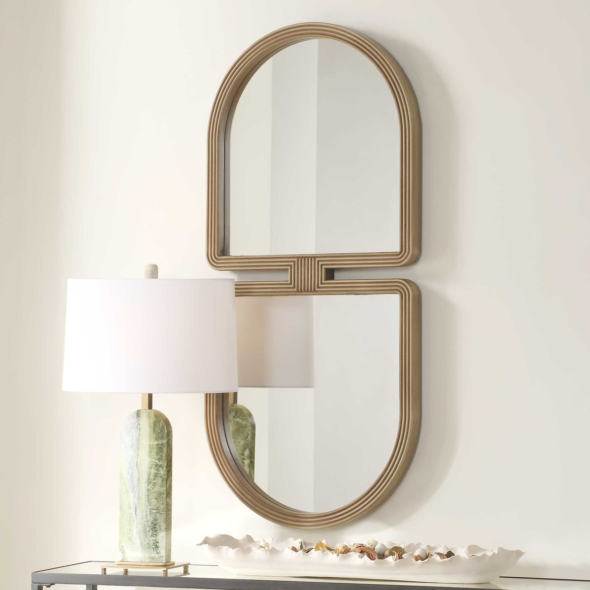 Jacques Art Deco Gold Mirror