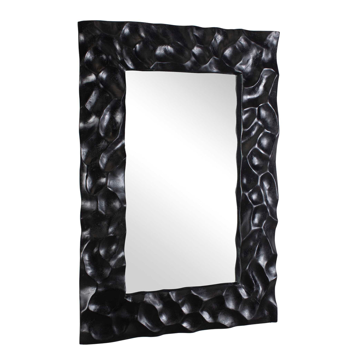 Malosi Black Carved Mirror