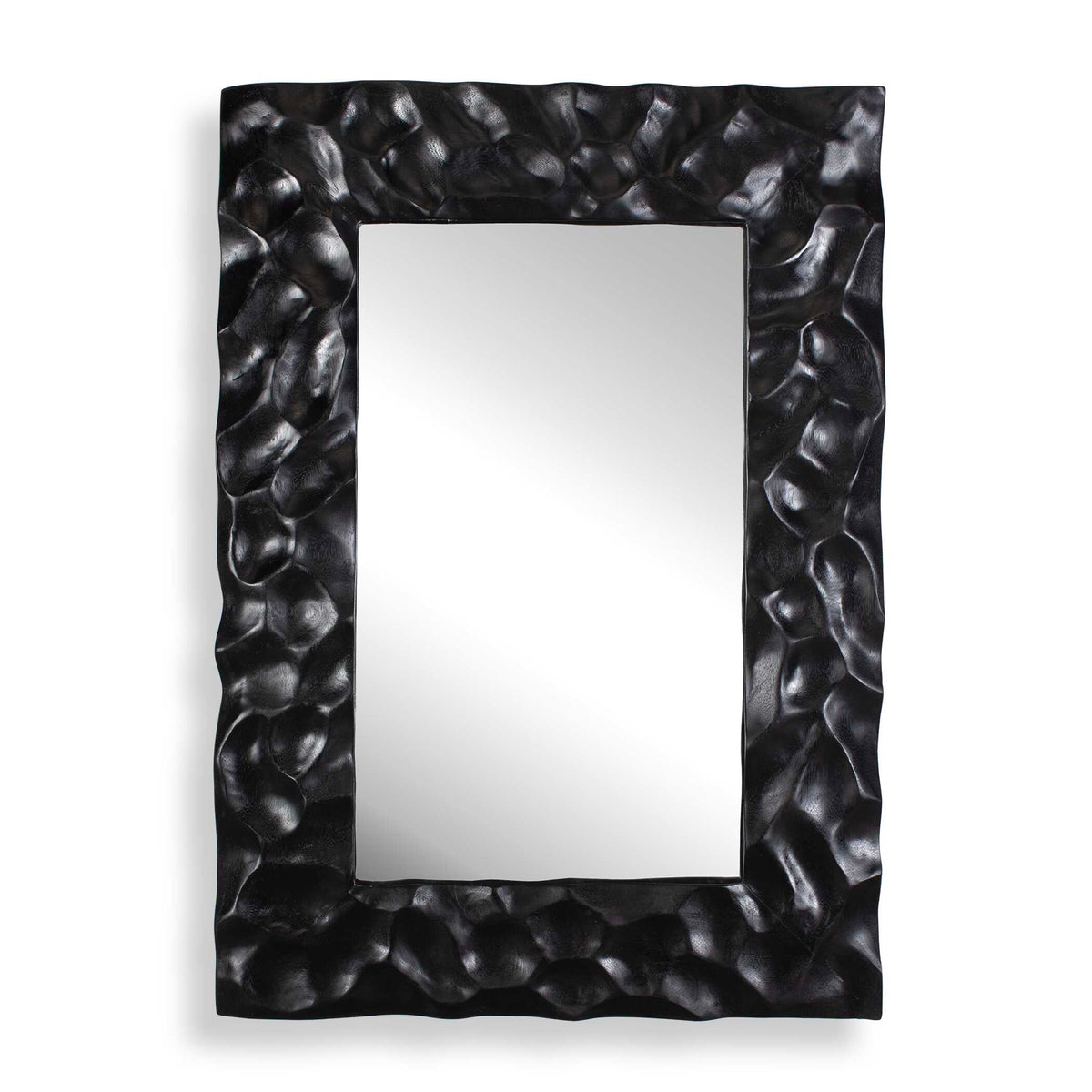 Malosi Black Carved Mirror