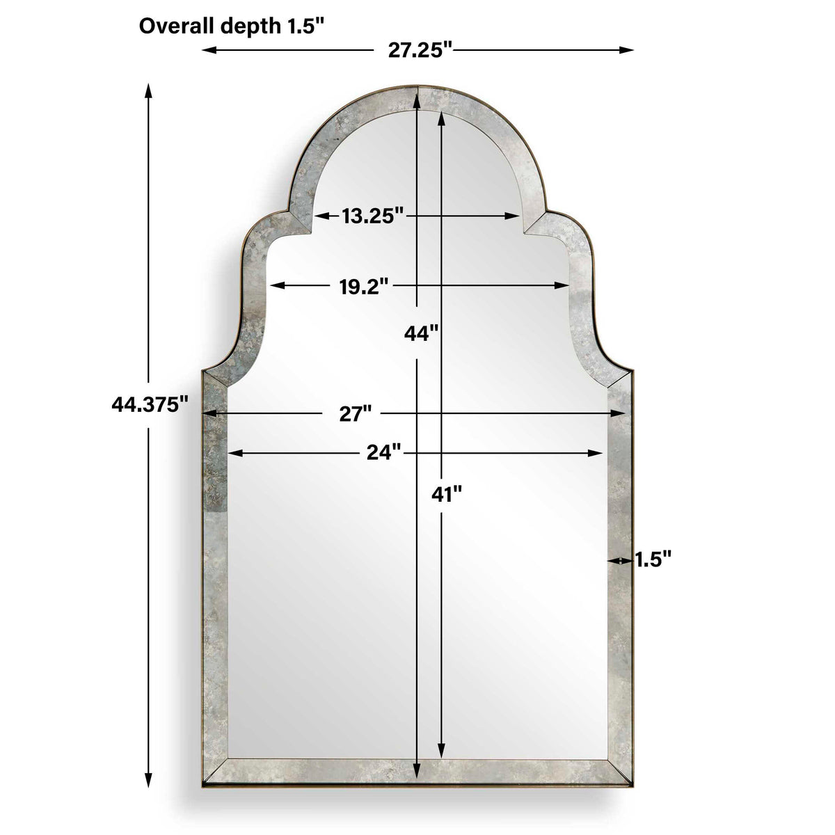 Brayden Antique Arch Mirror