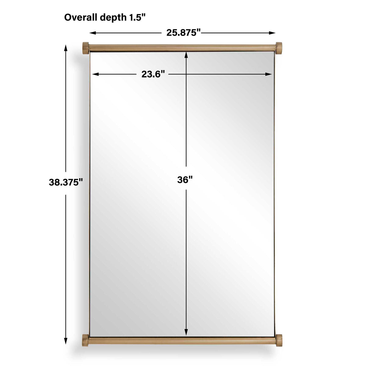 Scroll Rectangular Mirror