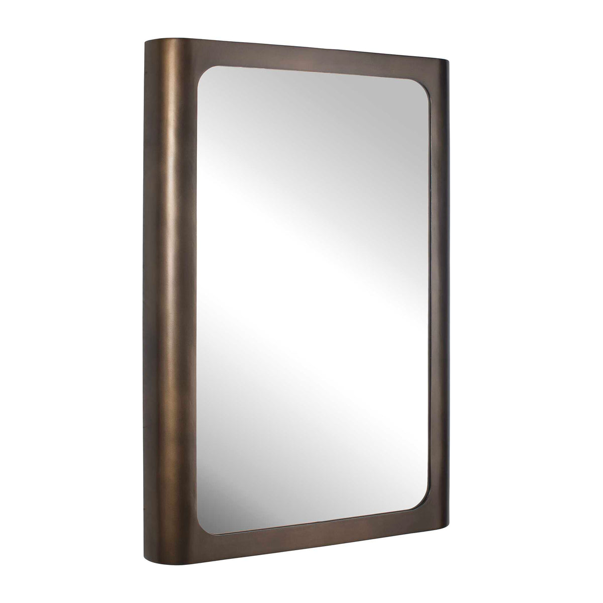 Fischer Curved Edge Gold Bronze Mirror