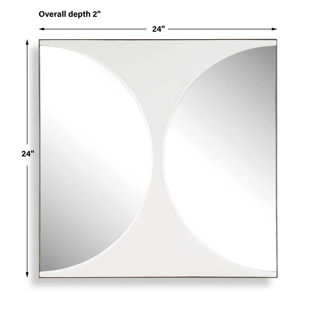 New Moon Mirrored Wall Decor