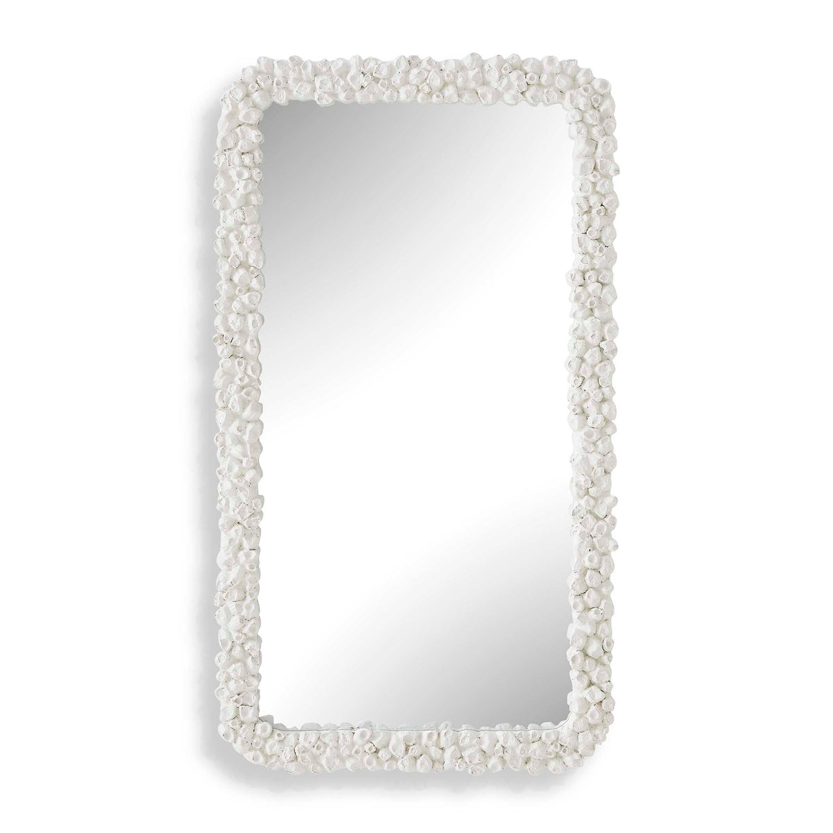 Barnacle Rectangular White Mirror