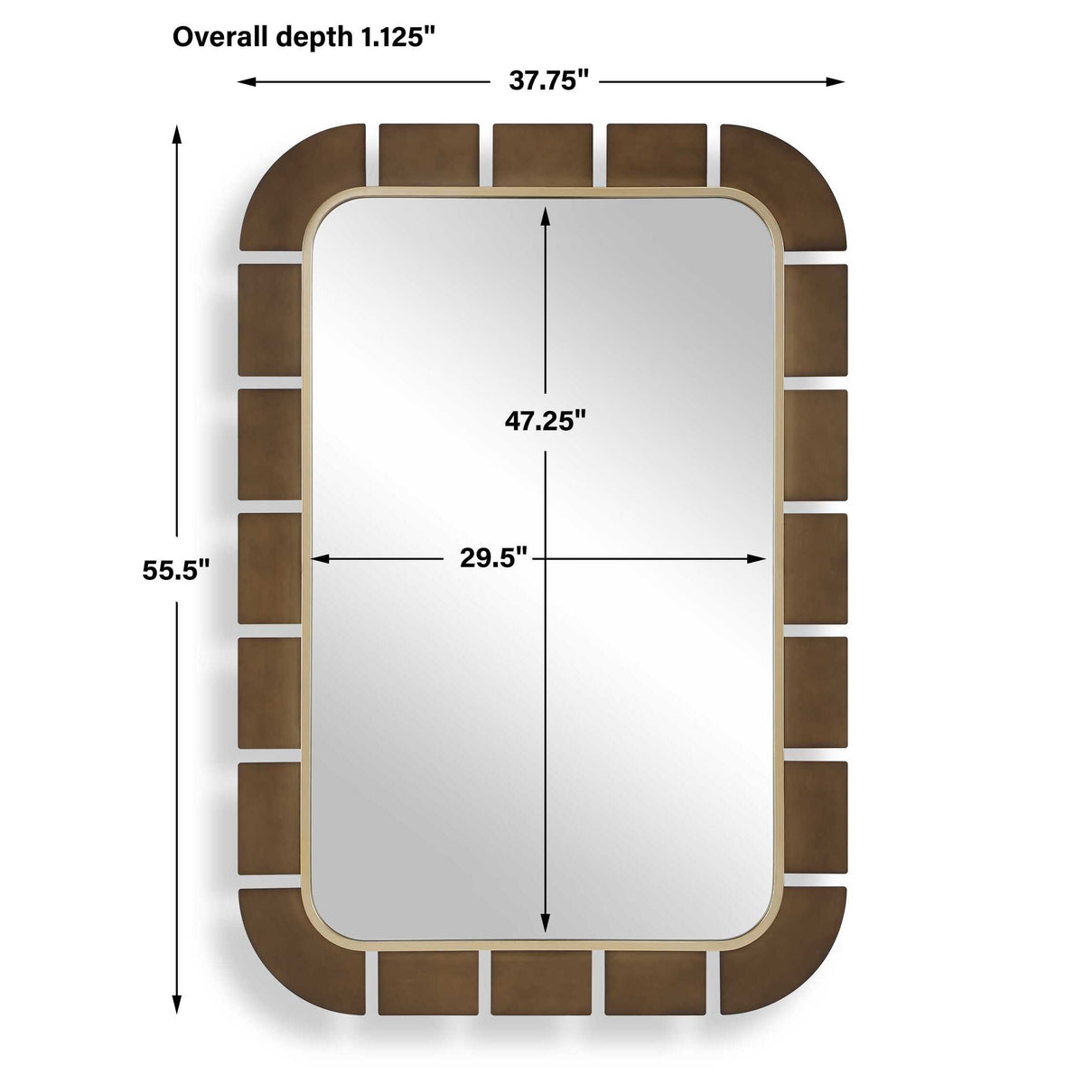 Segment Dark Bronze Mirror