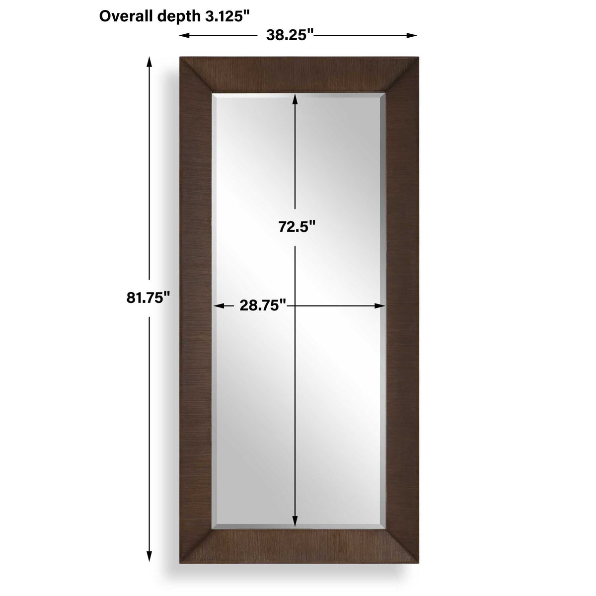 Pearce Tall Walnut Mirror