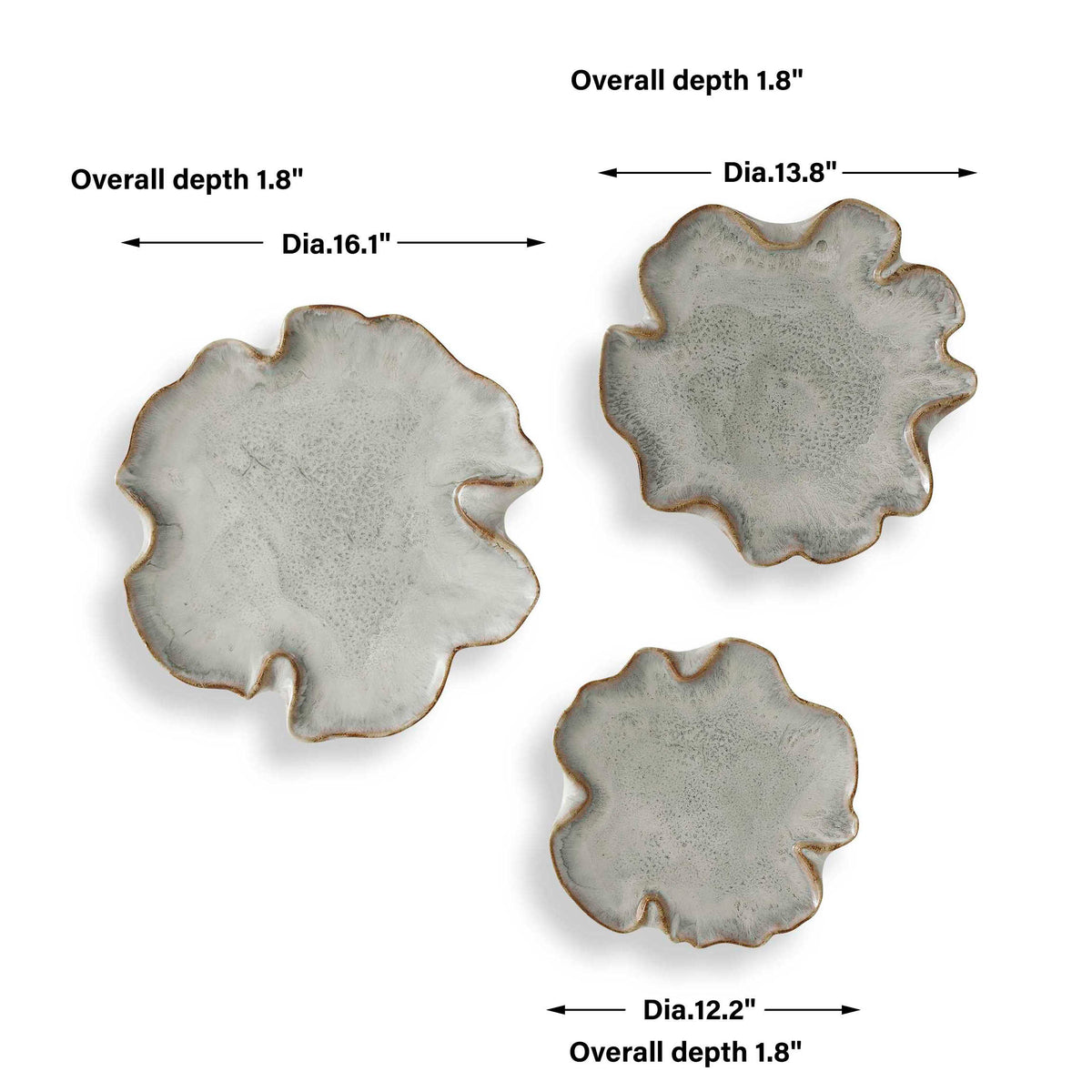 Selene Gray Wall Decor, S/3