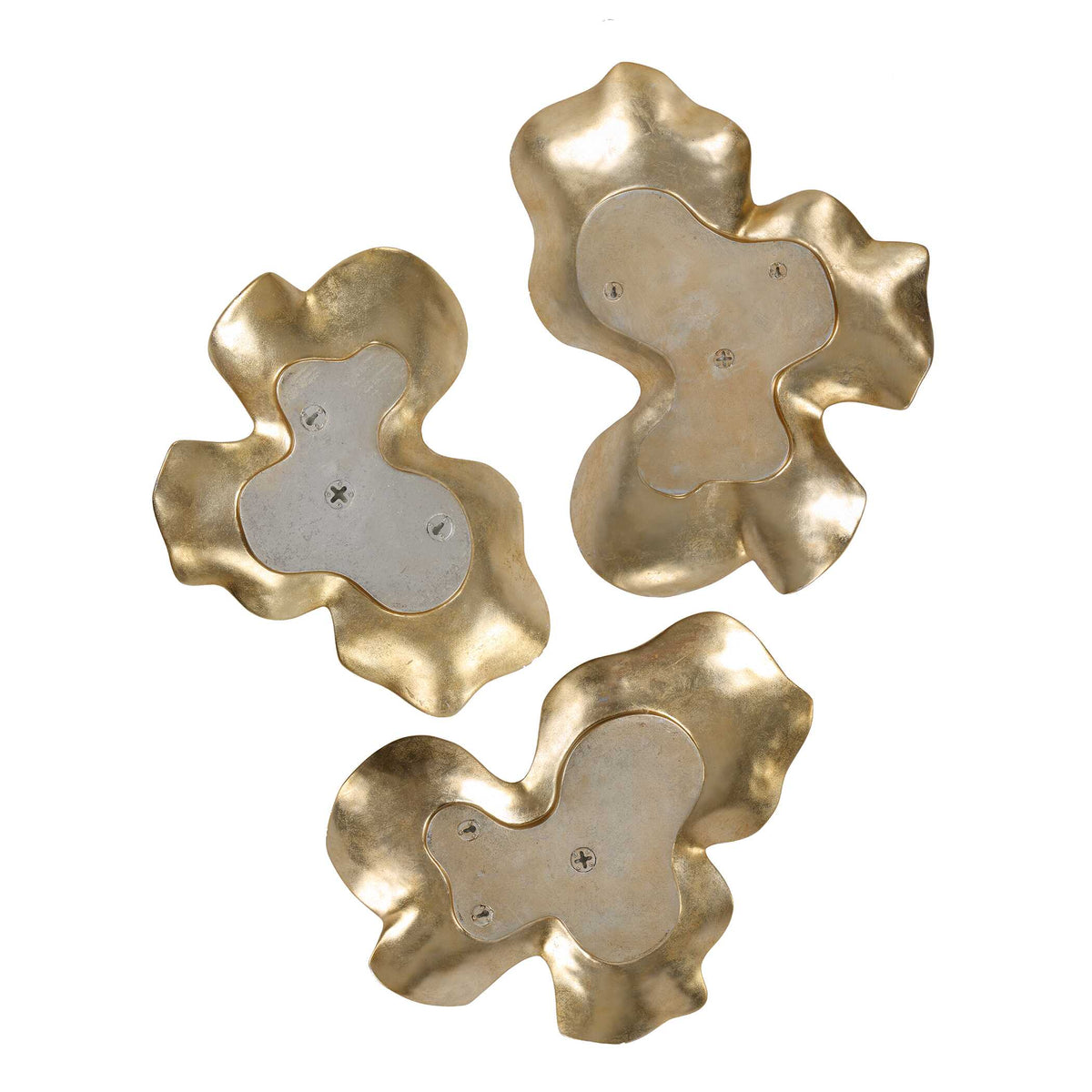 Lumina Gold Wall Decor, S/3