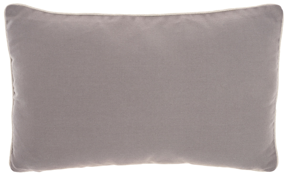 Sofia PN949 Charcoal Pewter 12" x 20" Throw Pillows