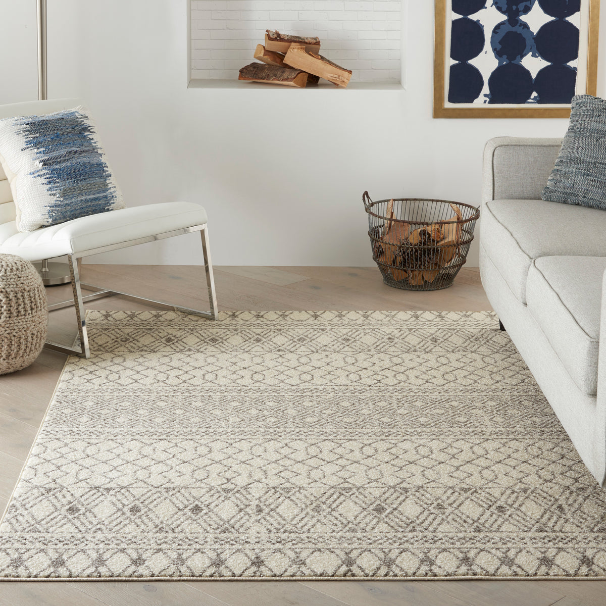 Passion PSN43 Ivory Grey Rug