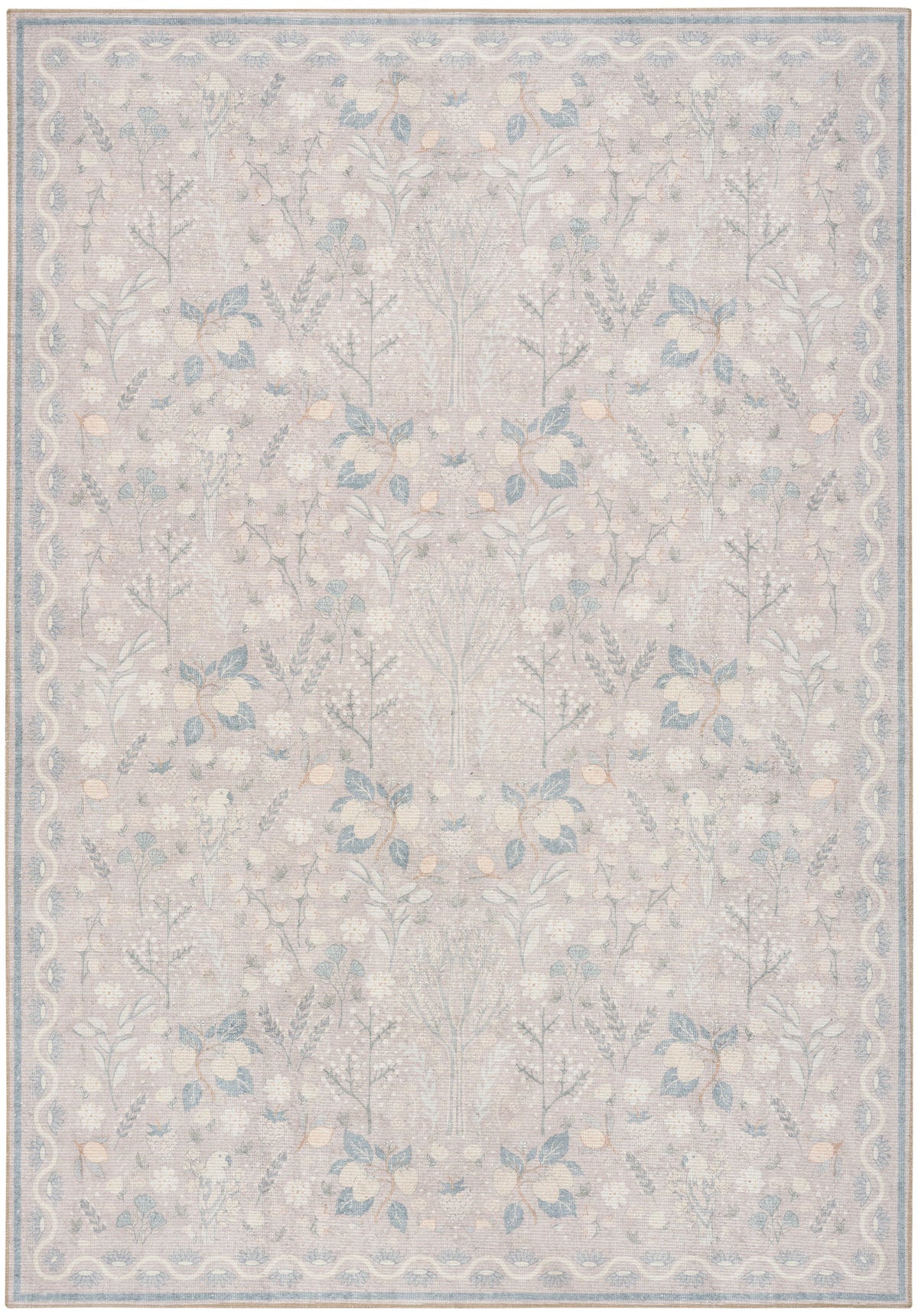 Botanical Washables BOT04 Grey Multicolor Rug