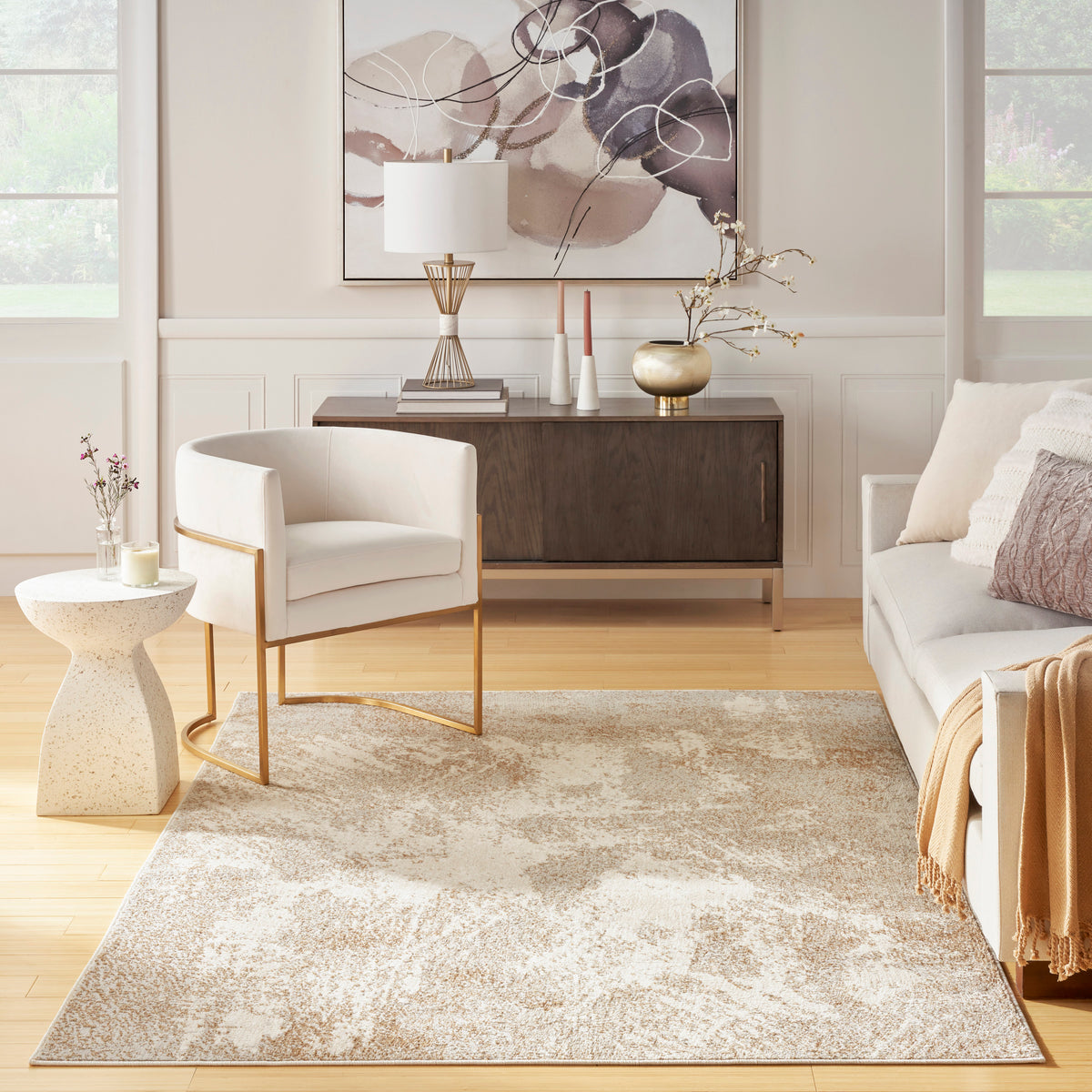 Ambiance AMI03 Ivory Silver Rug