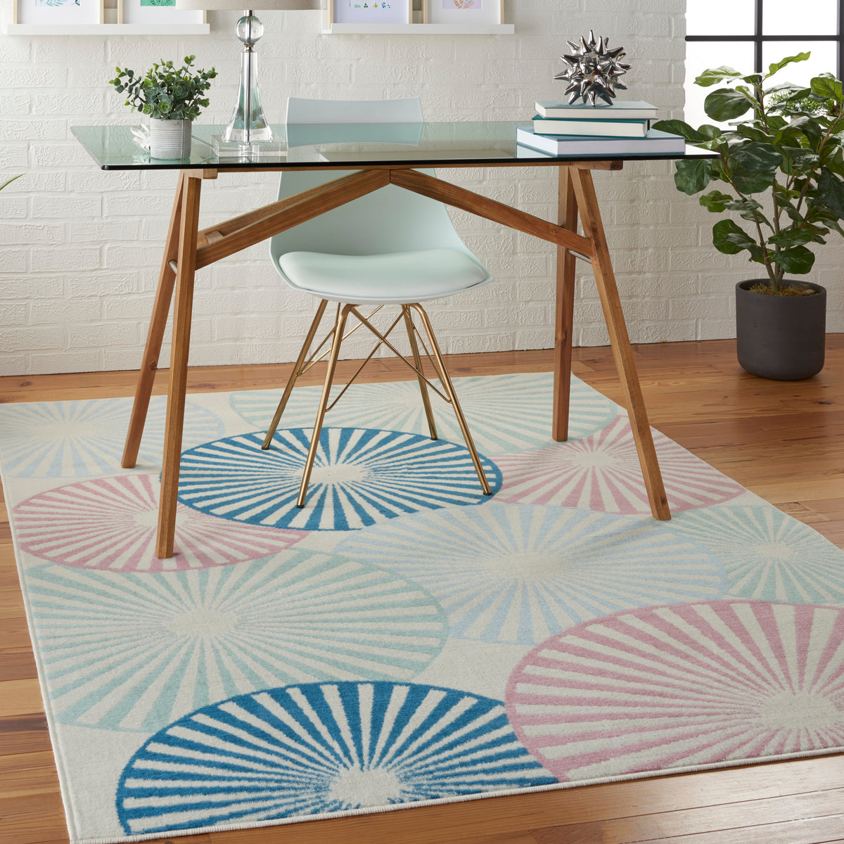 Grafix GRF20 Ivory Multicolor Rug