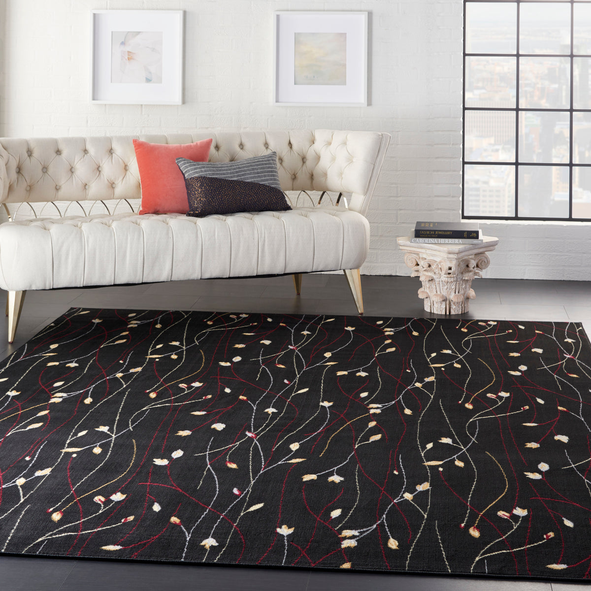 Grafix GRF15 Black Rug