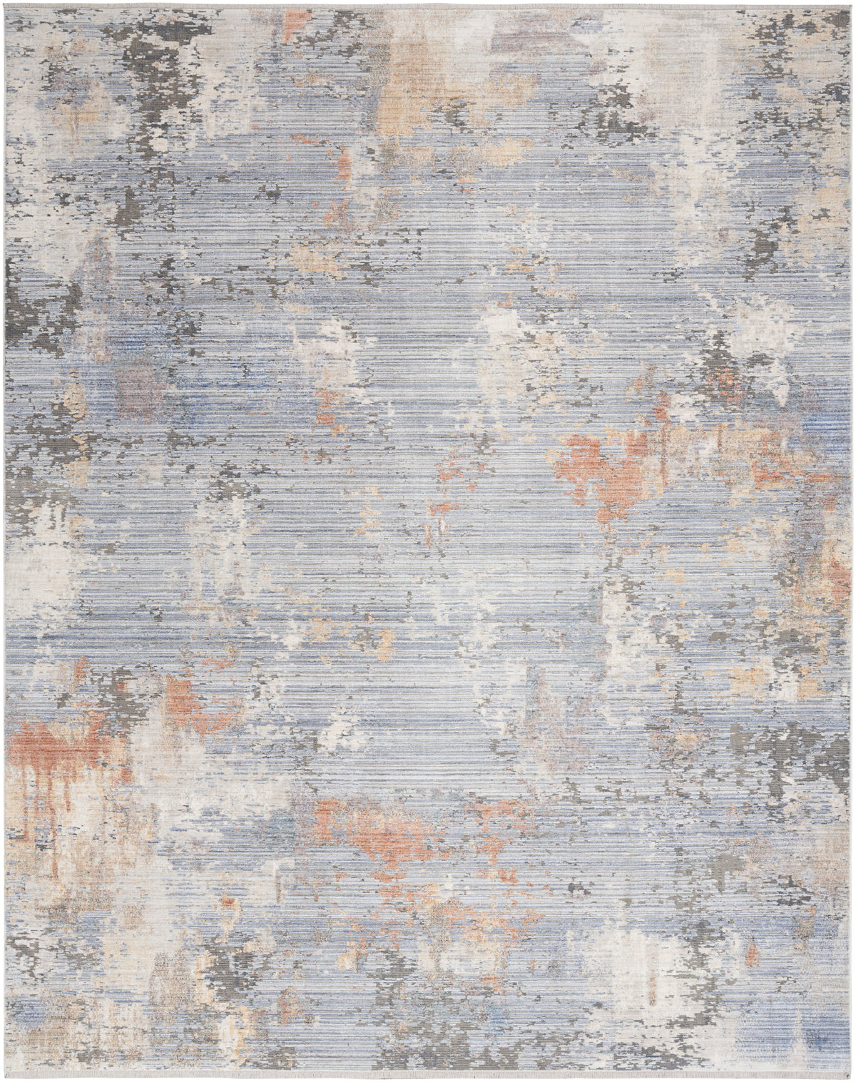 Abstract Hues ABH01 Grey Blue Rug