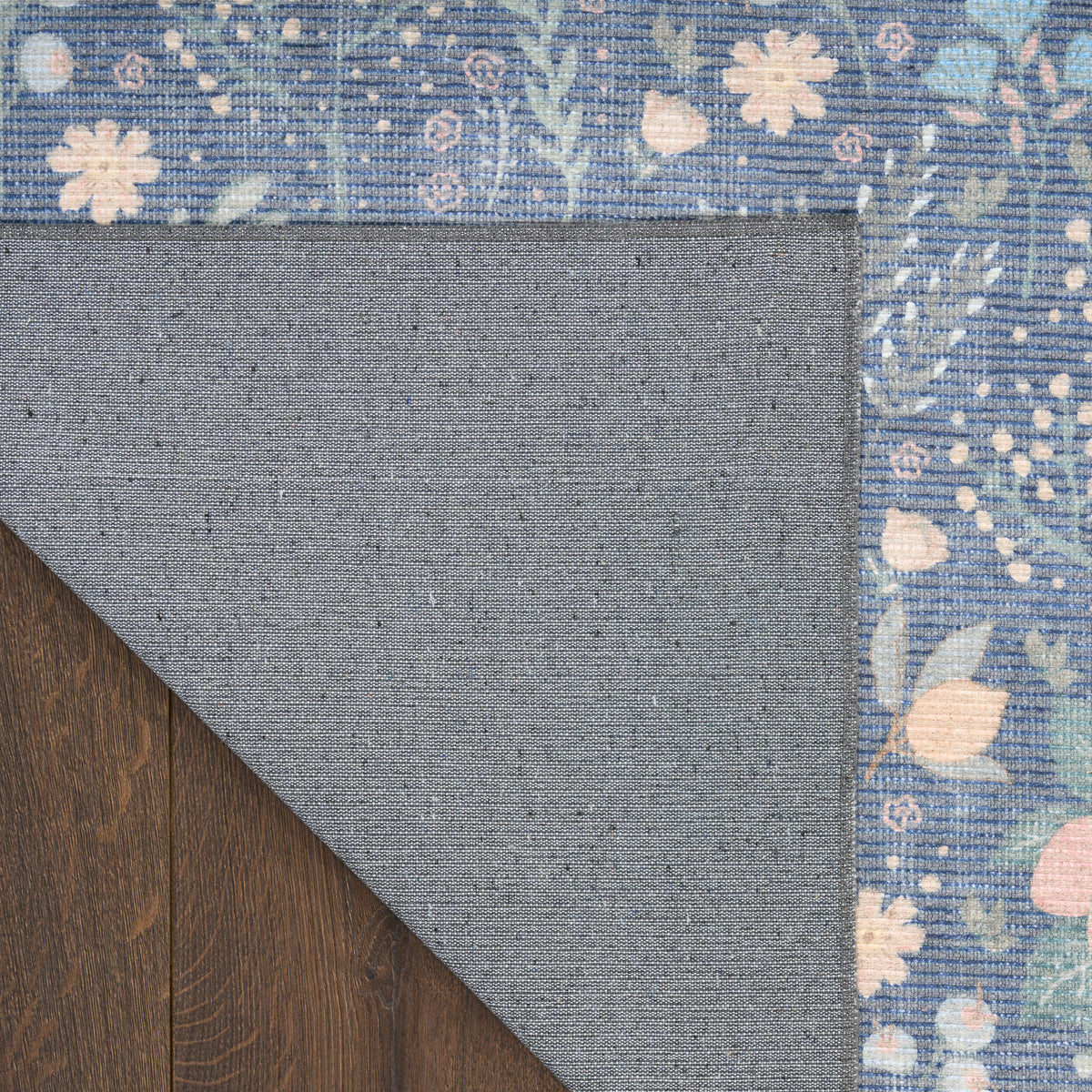Botanical Washables BOT04 Blue Multicolor Rug