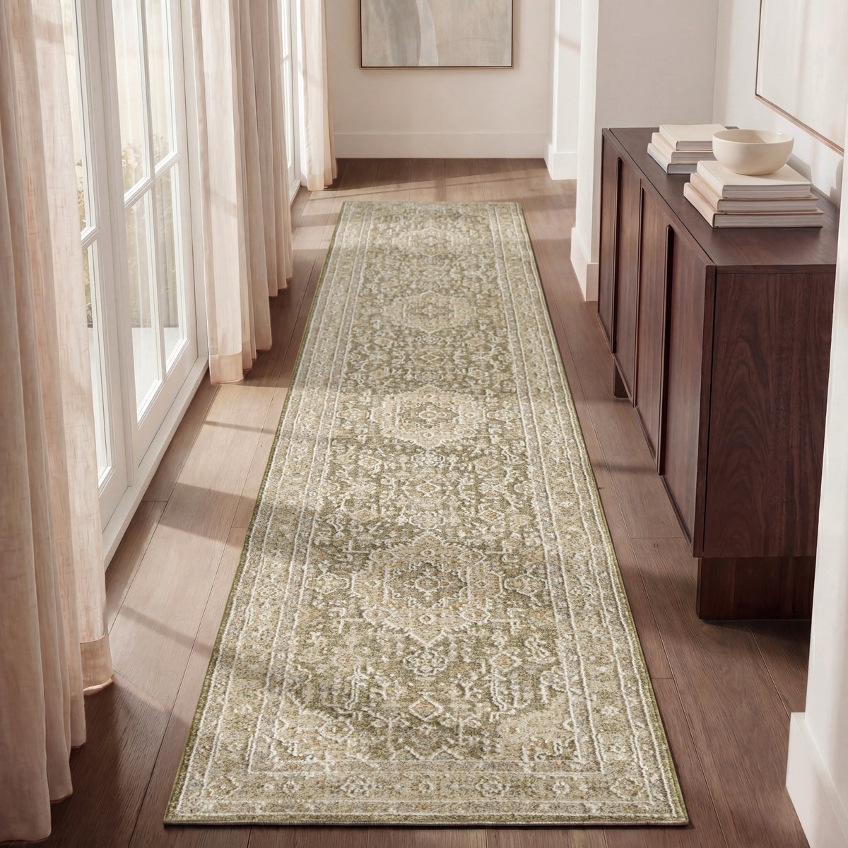 Retreat RET02 Green Rug