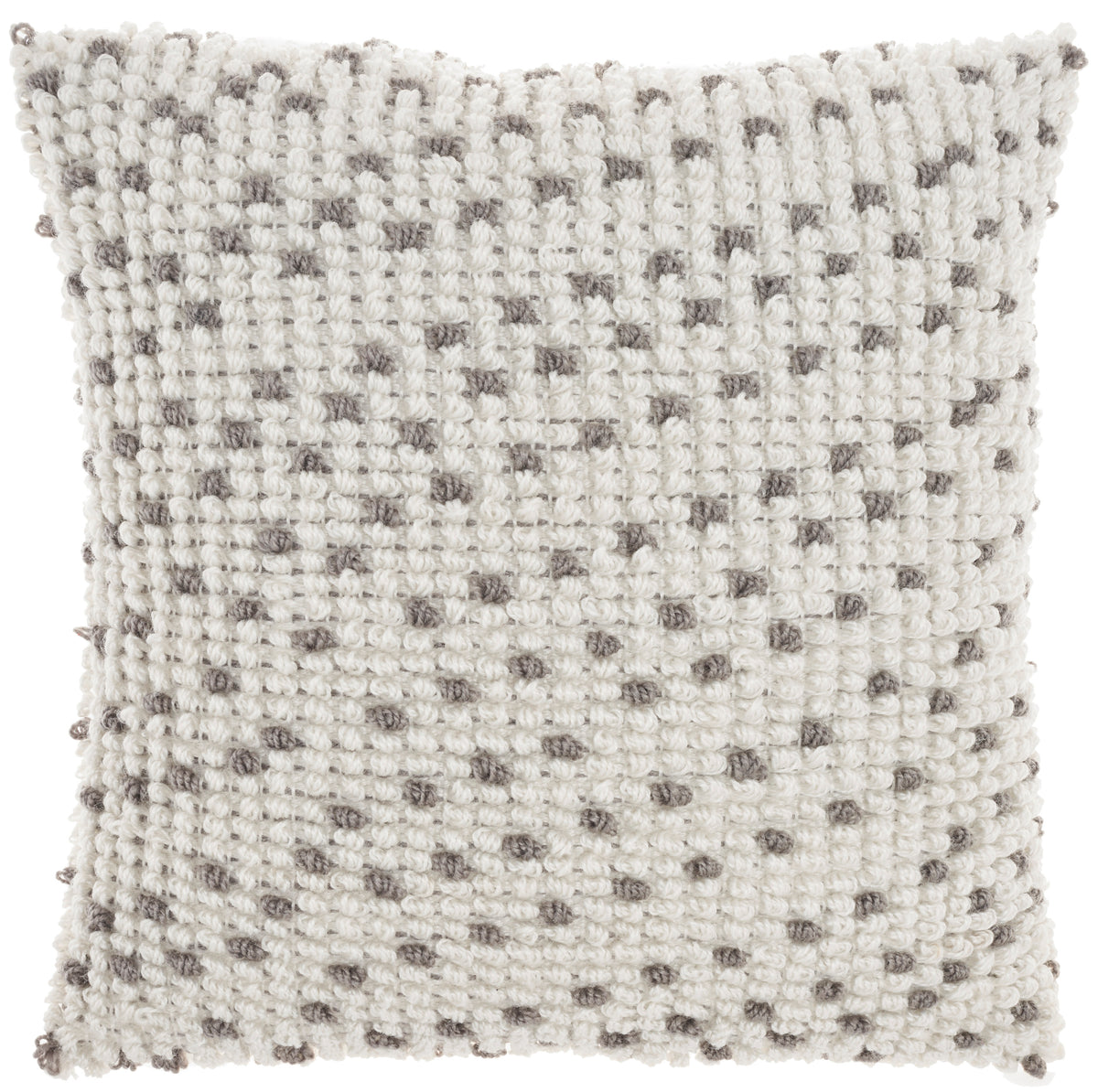 Outdoor Pillows IH013 Grey 18" x 18" Throw Pillows
