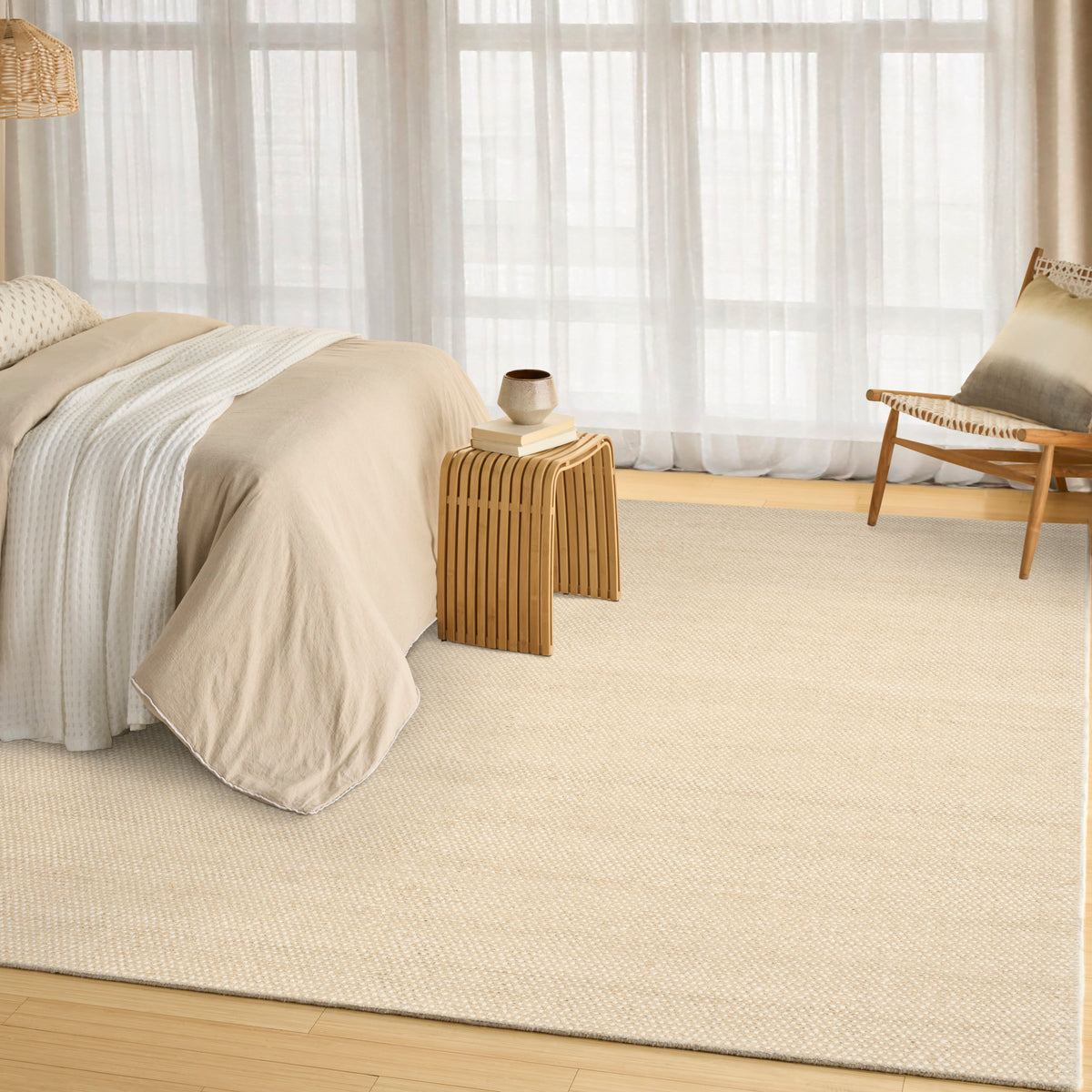 Pure Rows ROW01 Ivory Beige Rug
