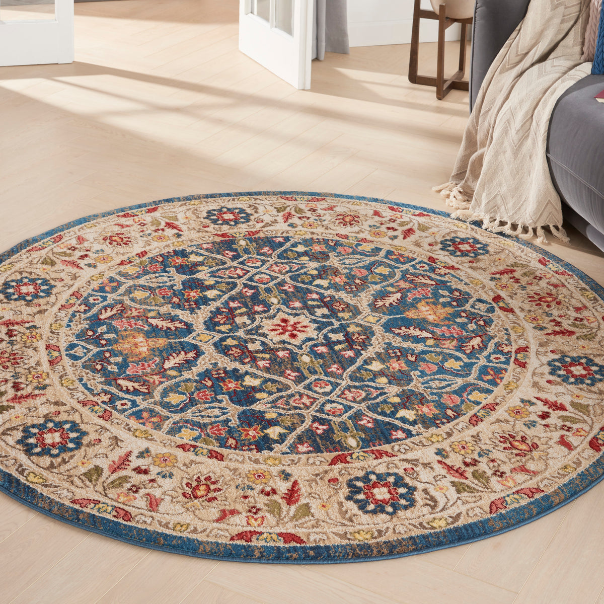 Karisma KAR03 Blue Ivory Rug