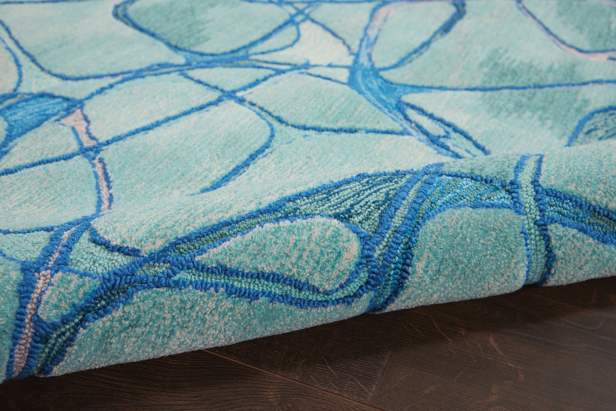 Symmetry SMM05 Aqua Blue Rug