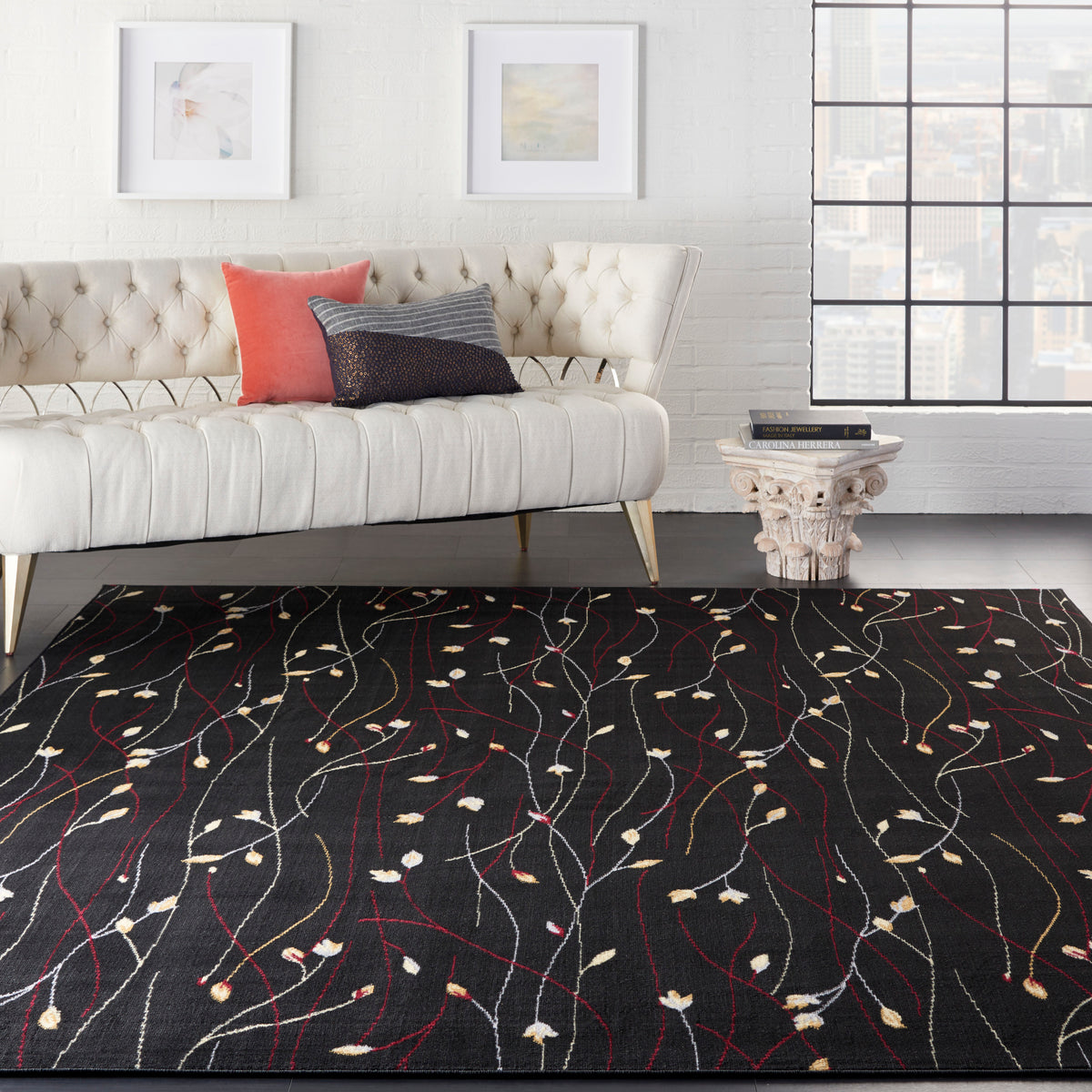 Grafix GRF15 Black Rug