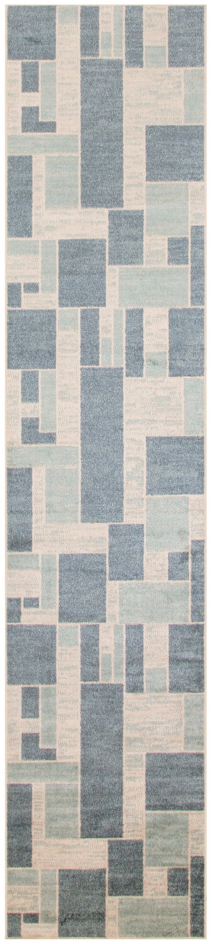 Astra Machine Washable ASW09 Blue Ivory Rug