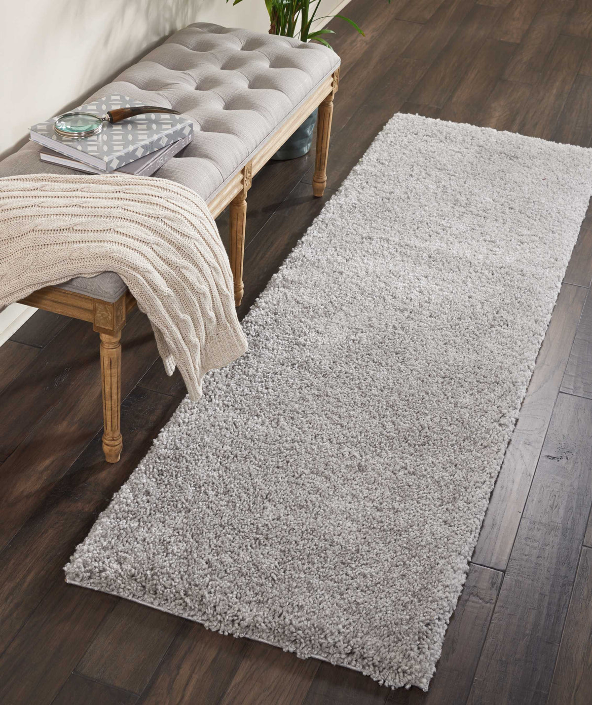 Malibu Shag MSG01 Silver Grey Rug