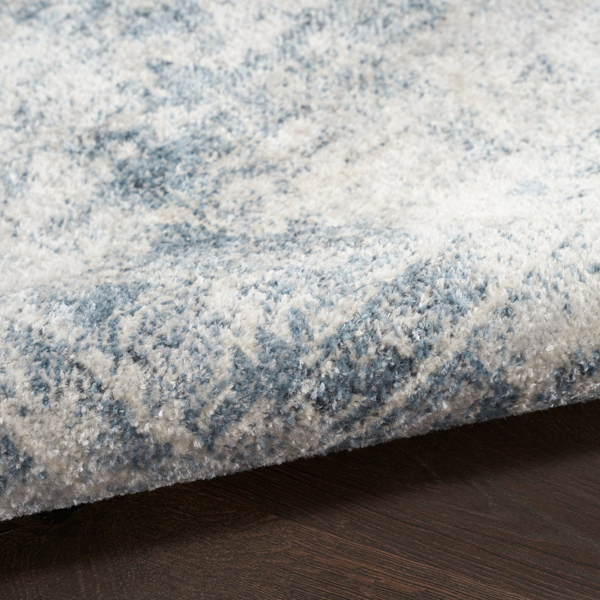 Astra Machine Washable ASW11 Blue Ivory Rug