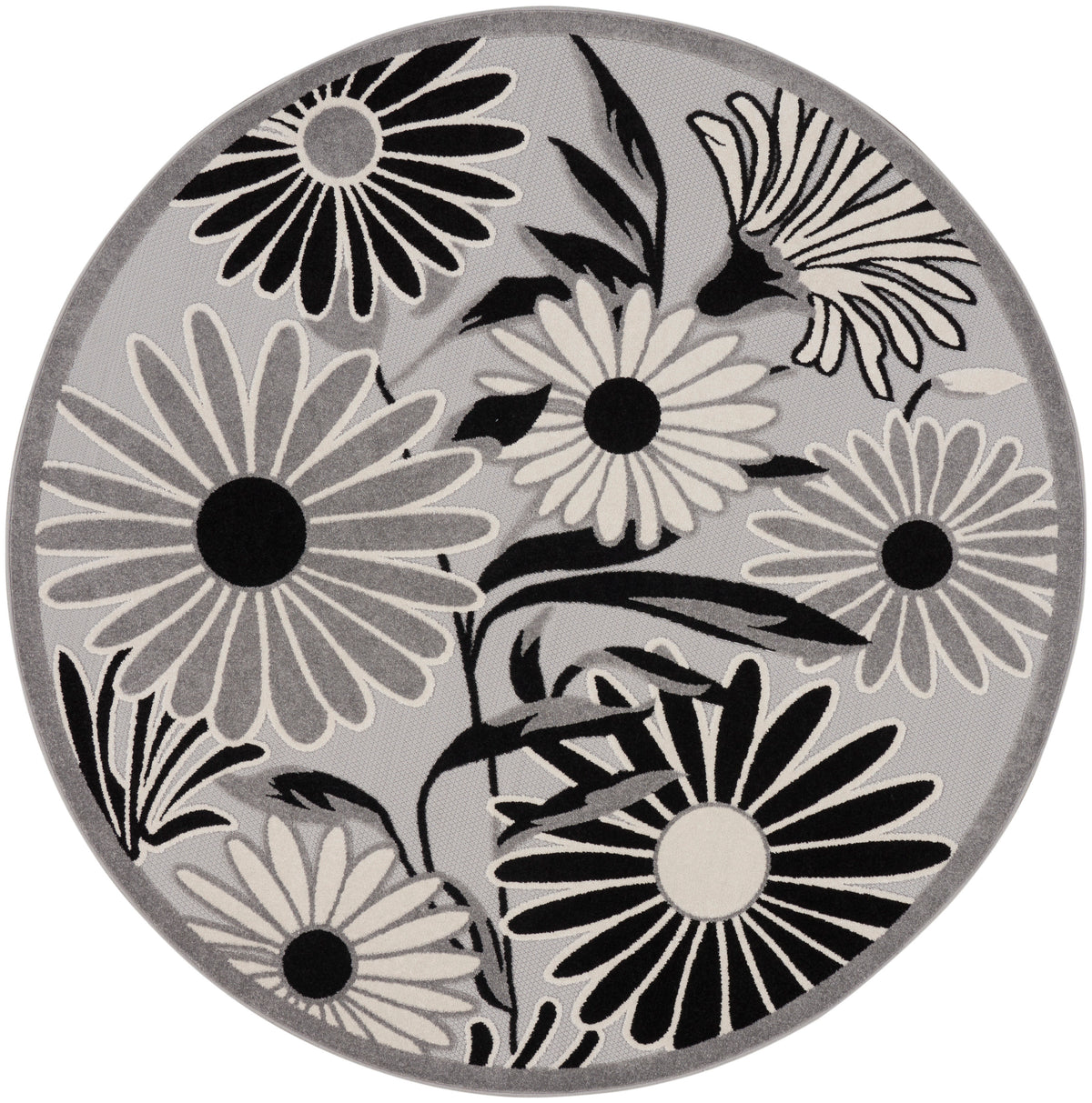 Aloha ALH33 Black White Rug