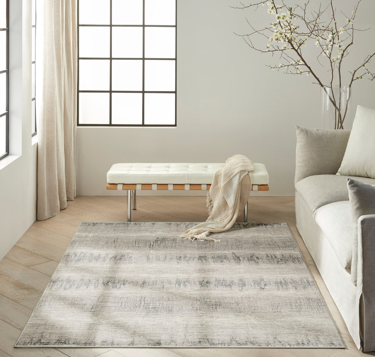 CK079 Notes NOT06 Ivory Charcoal Rug