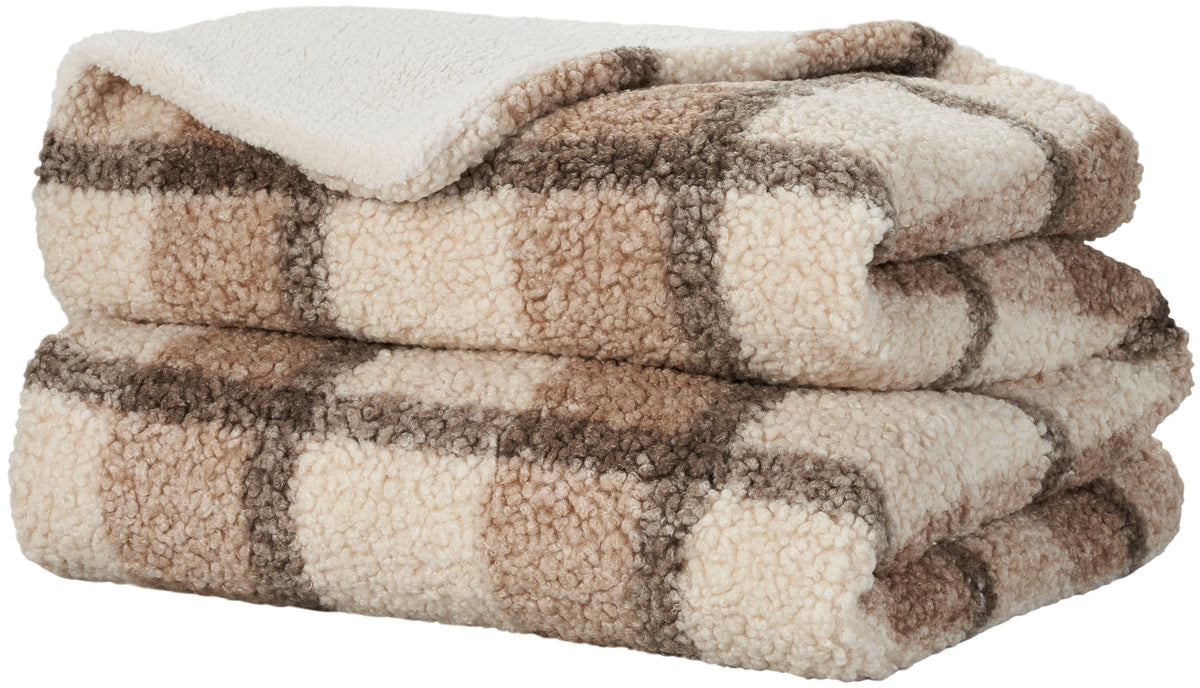 Faux Fur RD320 Brown 50" x 60" Throw Blankets