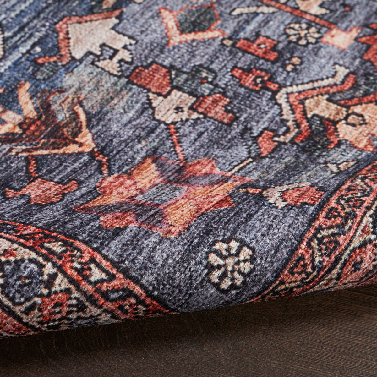 Grand Washables GRW02 Navy Brick Rug