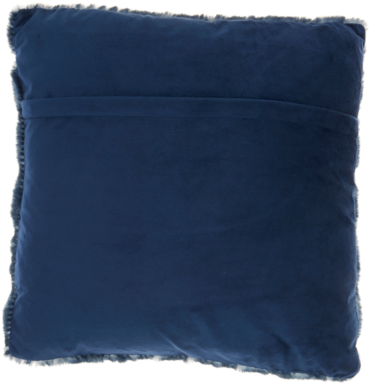 Faux Fur SN101 Navy 20" x 20" Throw Pillows