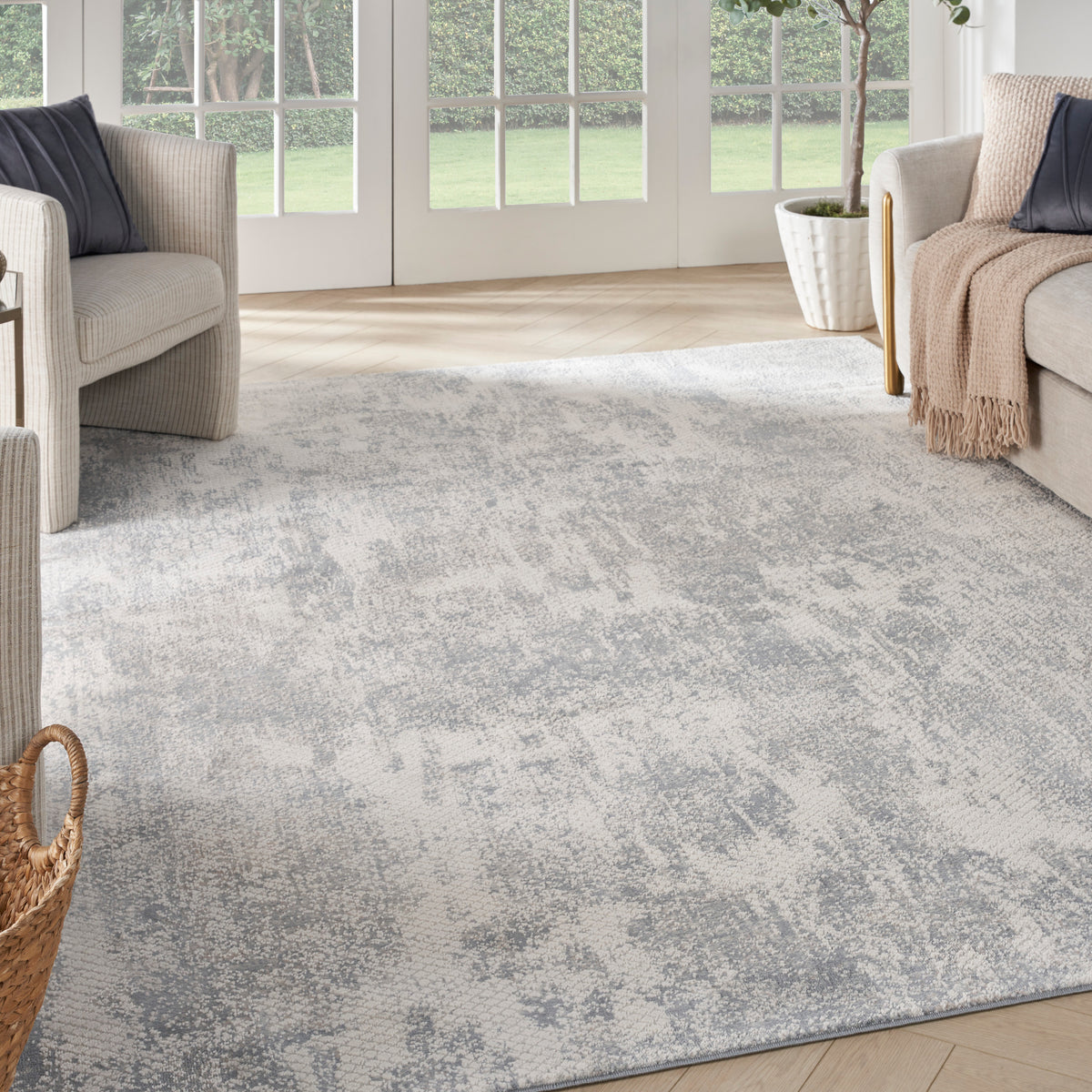 Exhale EXL01 Light Grey Rug