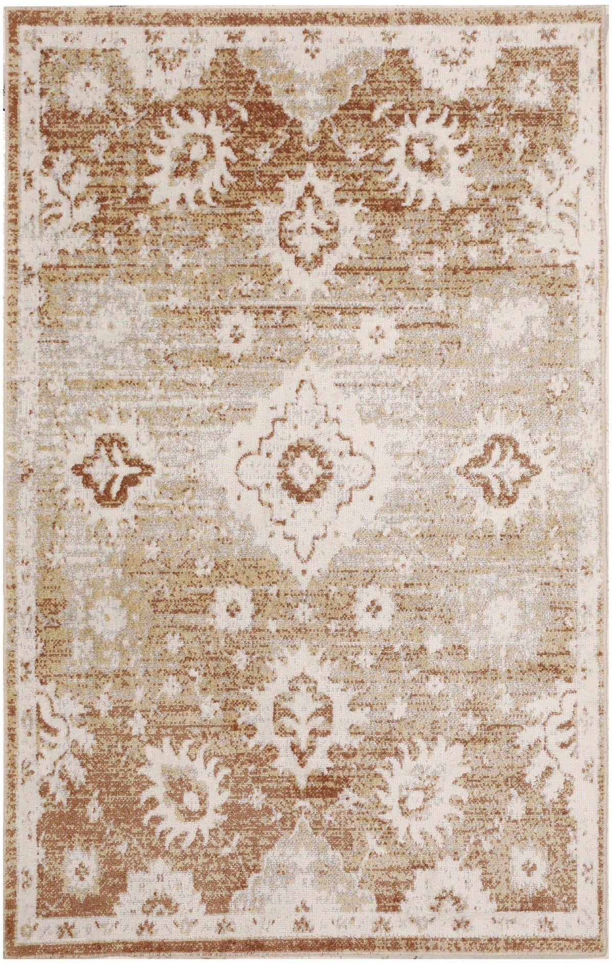 Astra Machine Washable ASW19 Copper Rug