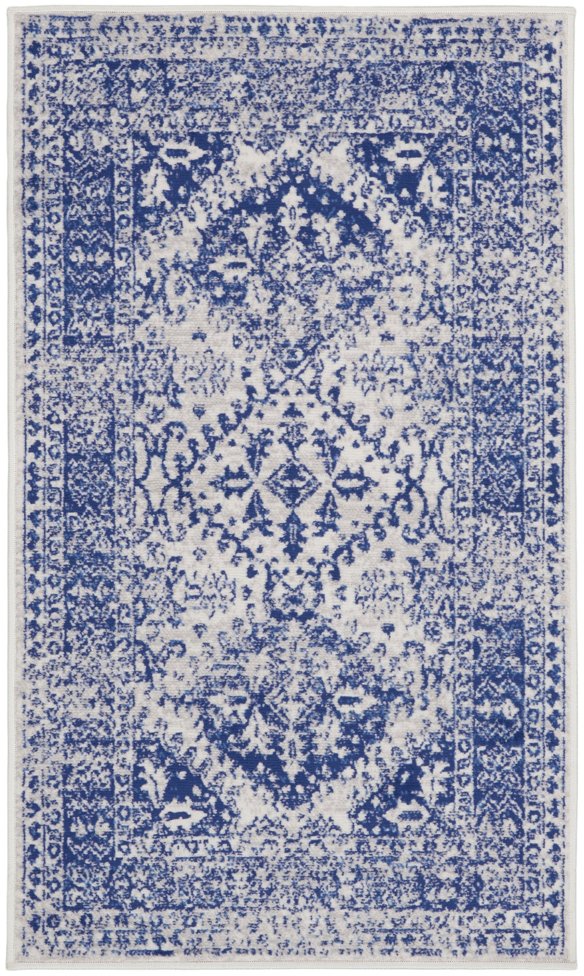 Whimsicle WHS15 Ivory Navy Rug