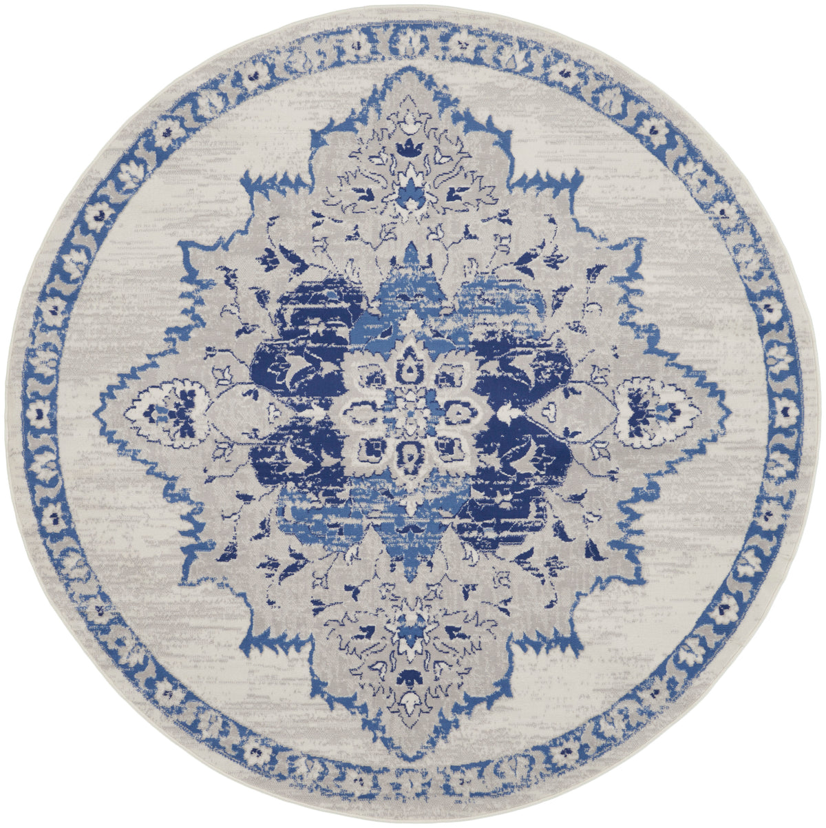 Whimsicle WHS14 Ivory Blue Rug