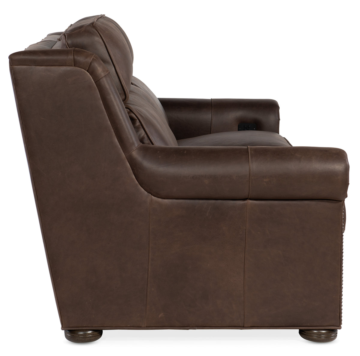 Reece Reclining Loveseat with Power Headrest - Two Piece Back